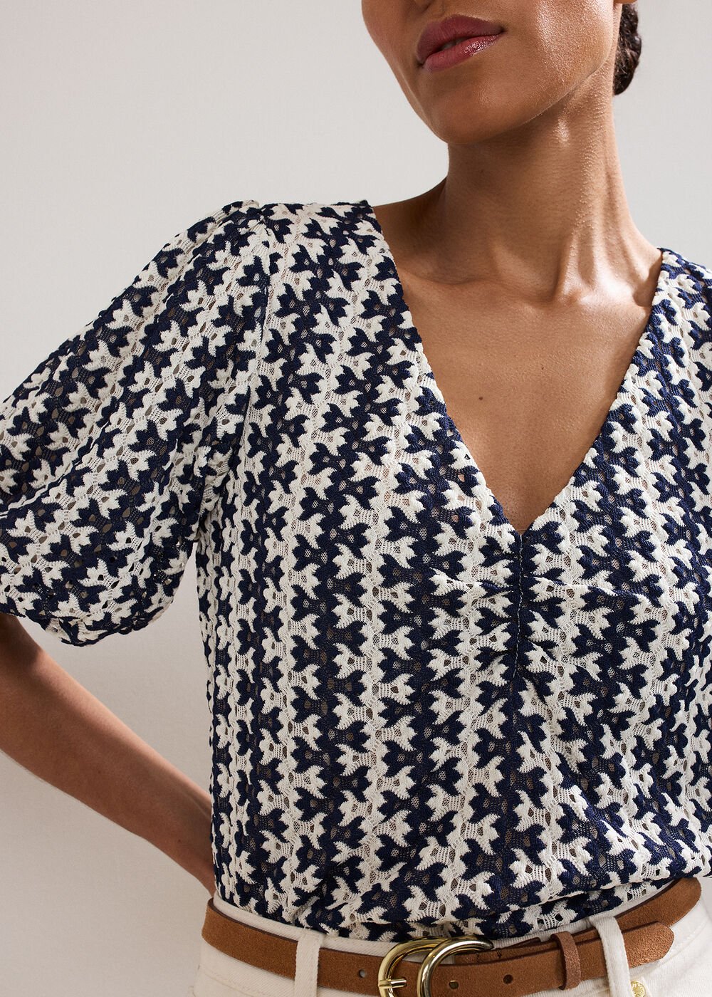 Alba Textured Top
