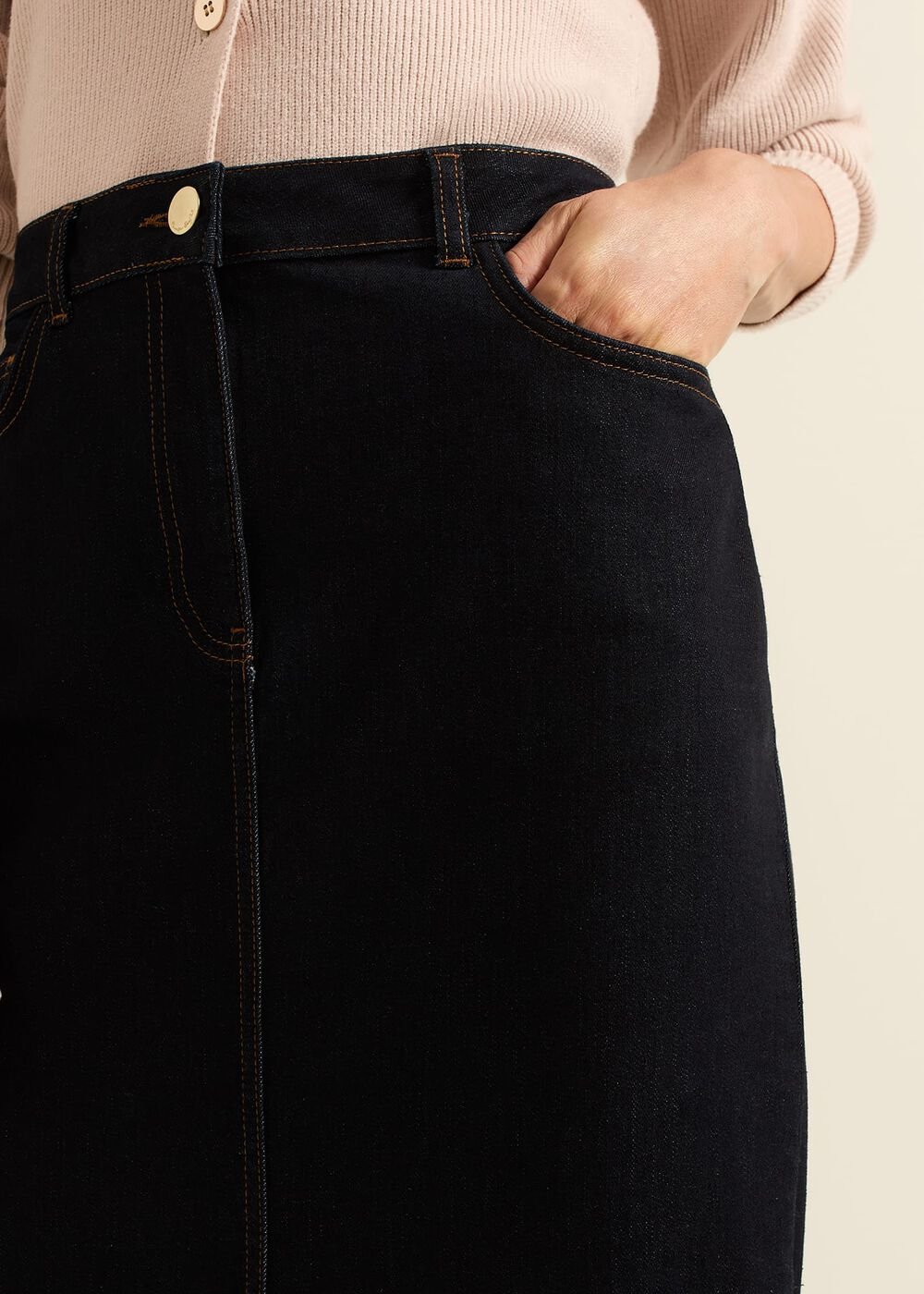 Amani Dark Wash Denim Skirt