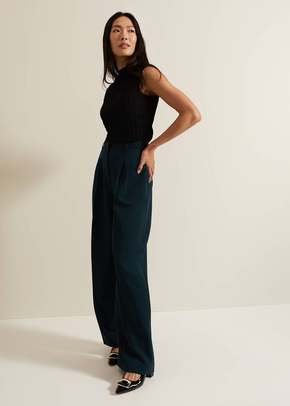 Arabella Pleat Wide Leg Trouser