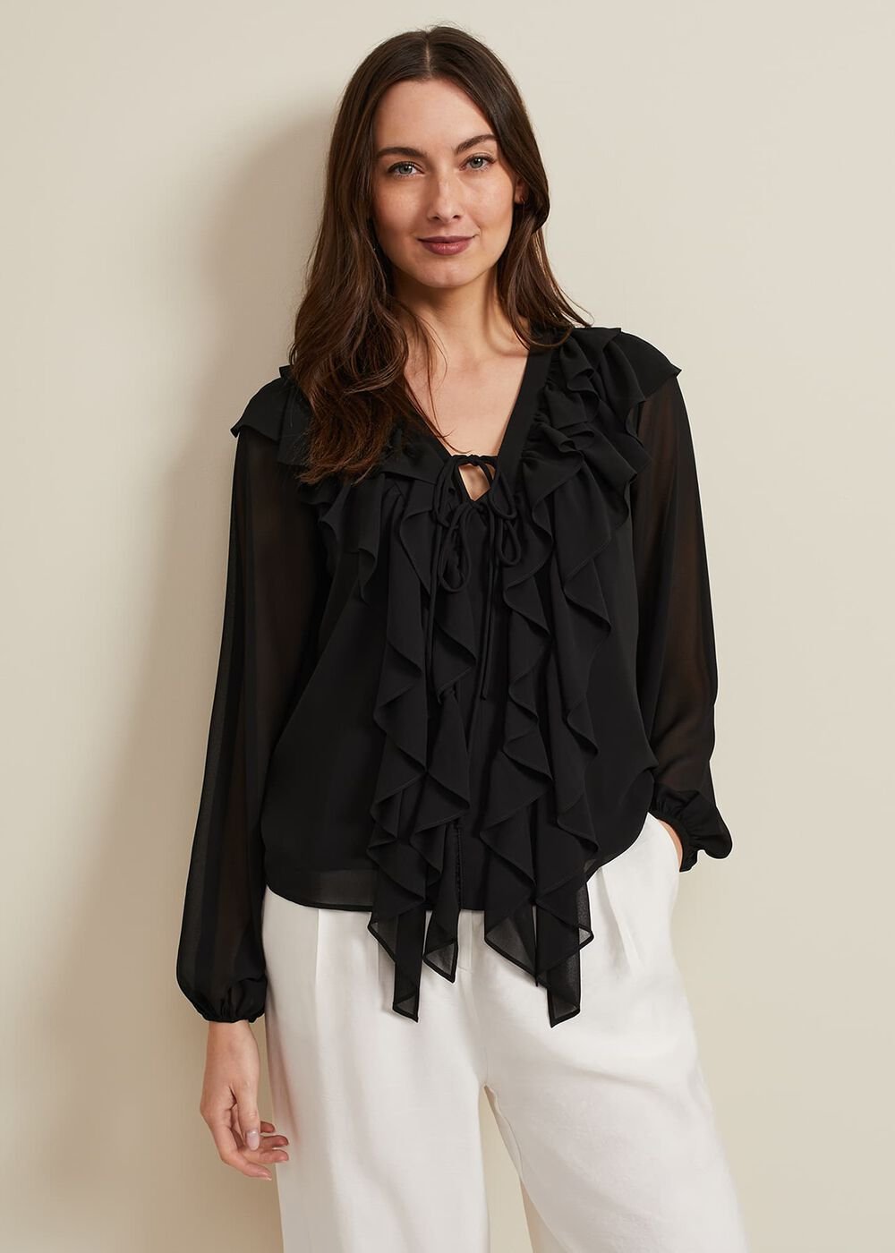 Ivana Ruffle Blouse