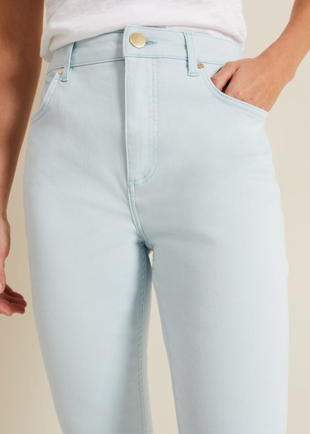 Lindsey Cropped Straight Leg Jeans