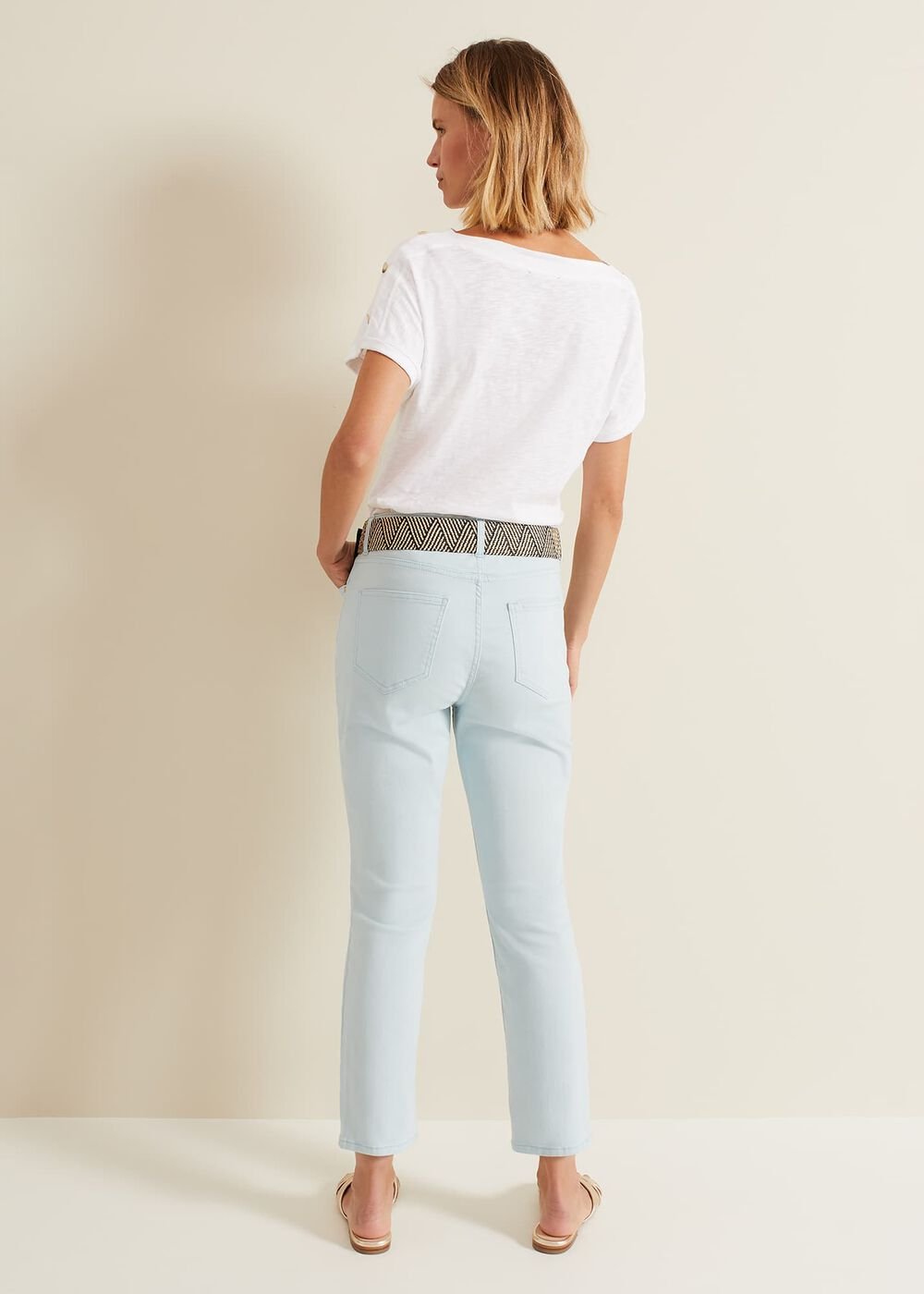 Lindsey Cropped Straight Leg Jeans