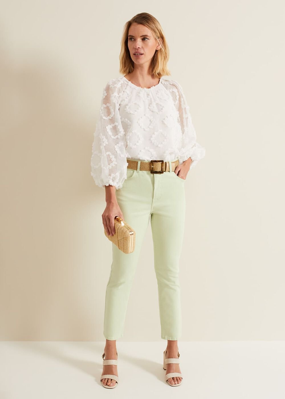 Lindsey Cropped Straight Leg Jeans
