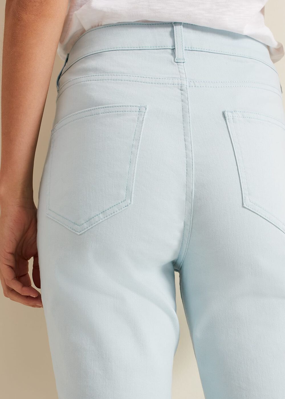 Lindsey Cropped Straight Leg Jeans