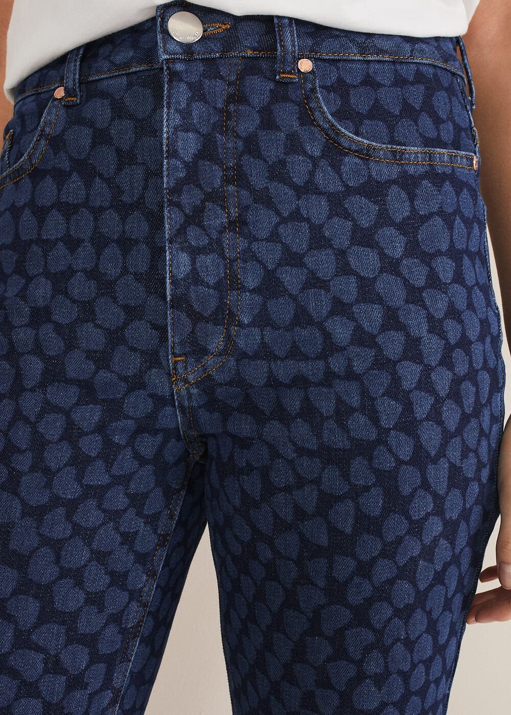 Petra Heart Straight Leg Jeans