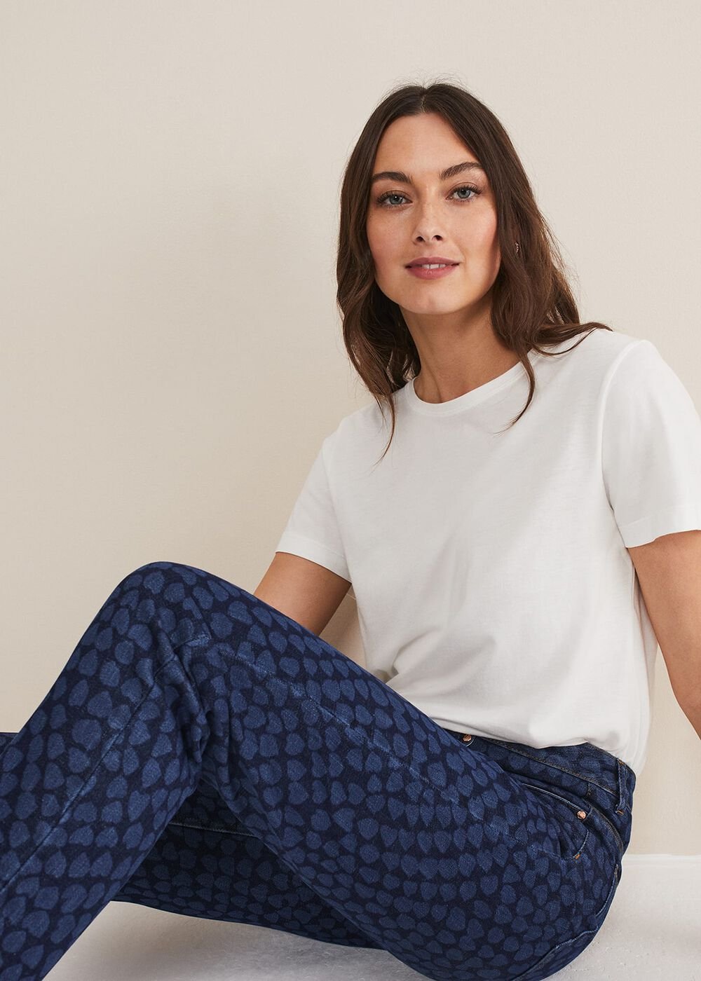 Petra Heart Straight Leg Jeans