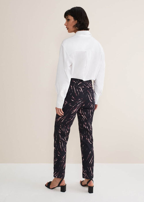 Ramona Zebra Print Straight Leg Jeans